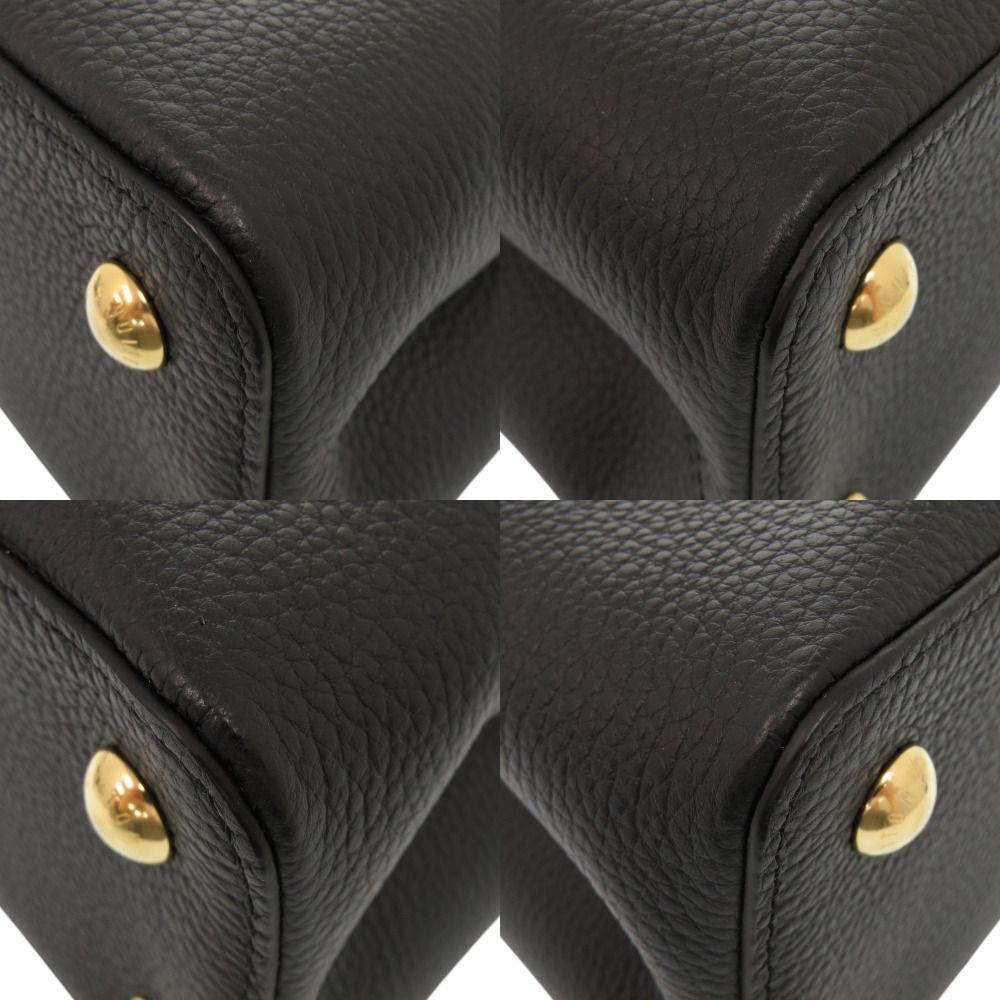 Louis Vuitton Capucines MM IC Taurillon Leather Shearling Black Handbag — view 5