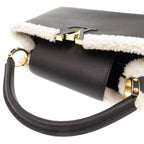 Louis Vuitton Capucines MM IC Taurillon Leather Shearling Black Handbag — view 6