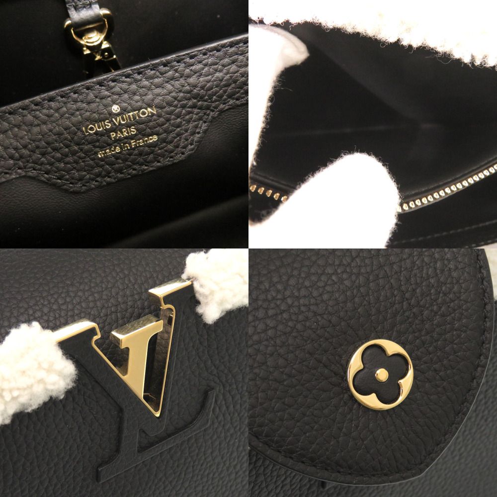 Louis Vuitton Capucines MM IC Taurillon Leather Shearling Black Handbag — view 9