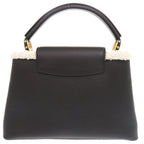 Louis Vuitton Capucines MM IC Taurillon Leather Shearling Black Handbag — view 3