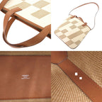Hermes Hambier PM Voswift Toile Gold Tote Shoulder Bag — view 7