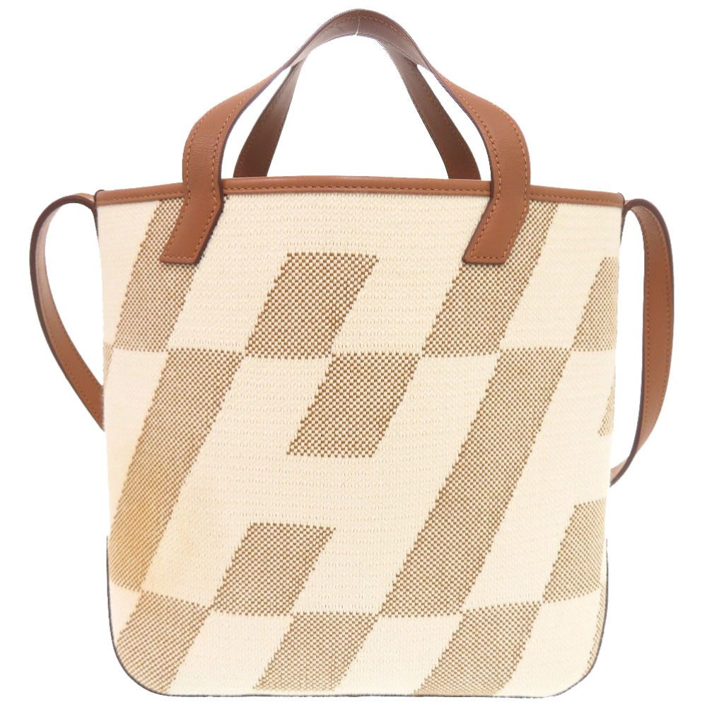 Hermes Hambier PM Voswift Toile Gold Tote Shoulder Bag — view 3