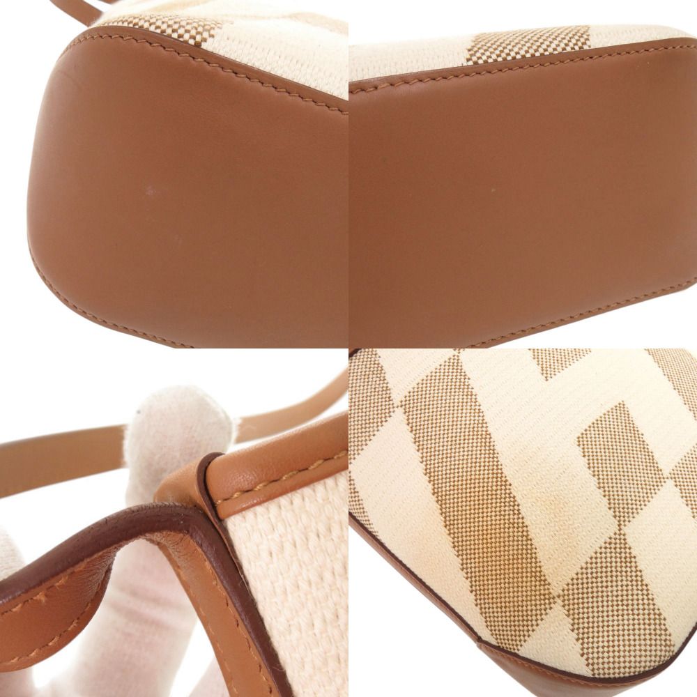 Hermes Hambier PM Voswift Toile Gold Tote Shoulder Bag — view 9