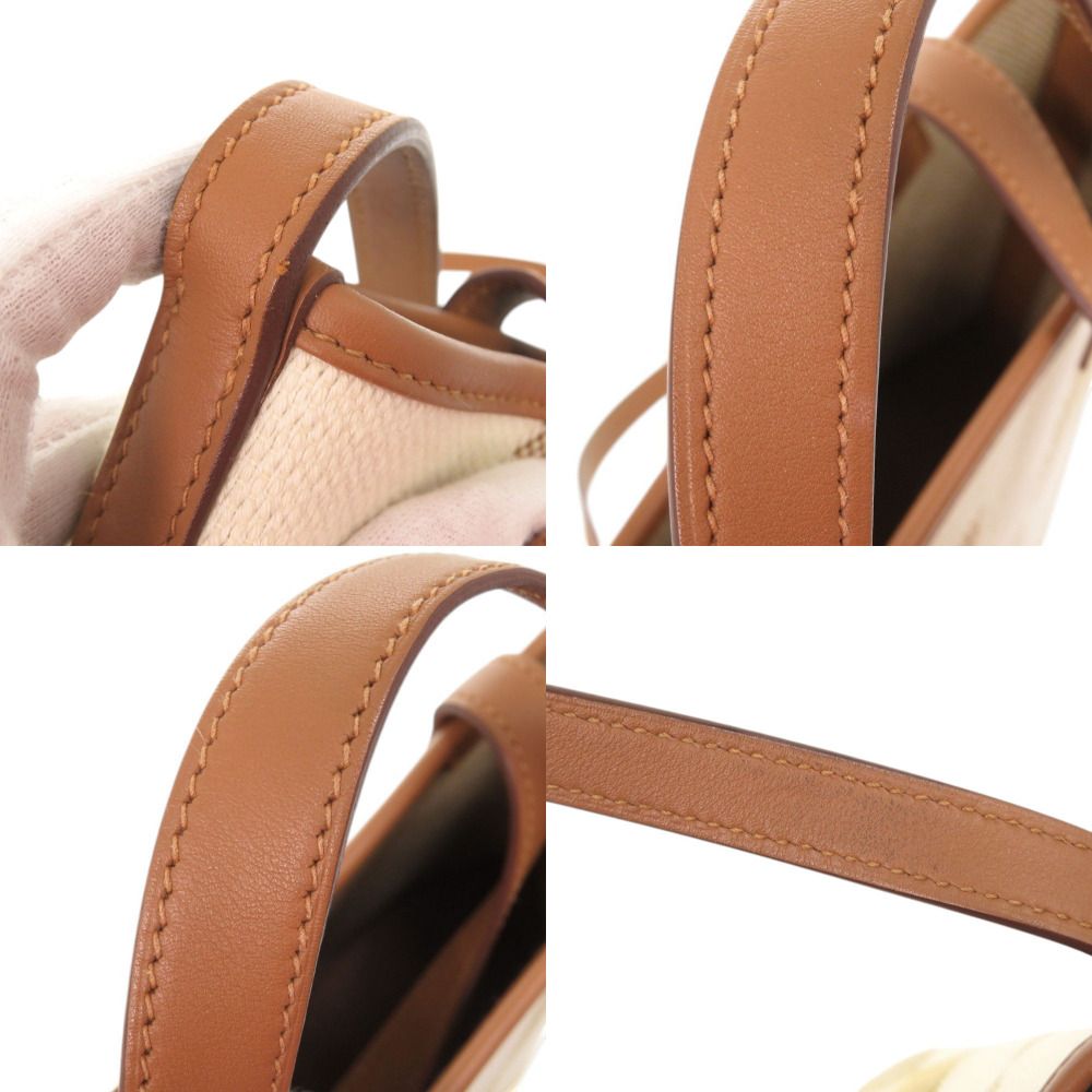 Hermes Hambier PM Voswift Toile Gold Tote Shoulder Bag — view 8
