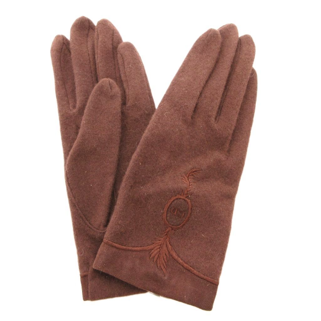 Dior 280 Gloves Wool Brown — view 3