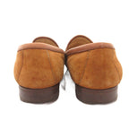 Gucci Horsebit Loafers Suede Gold 36 Brown — view 5
