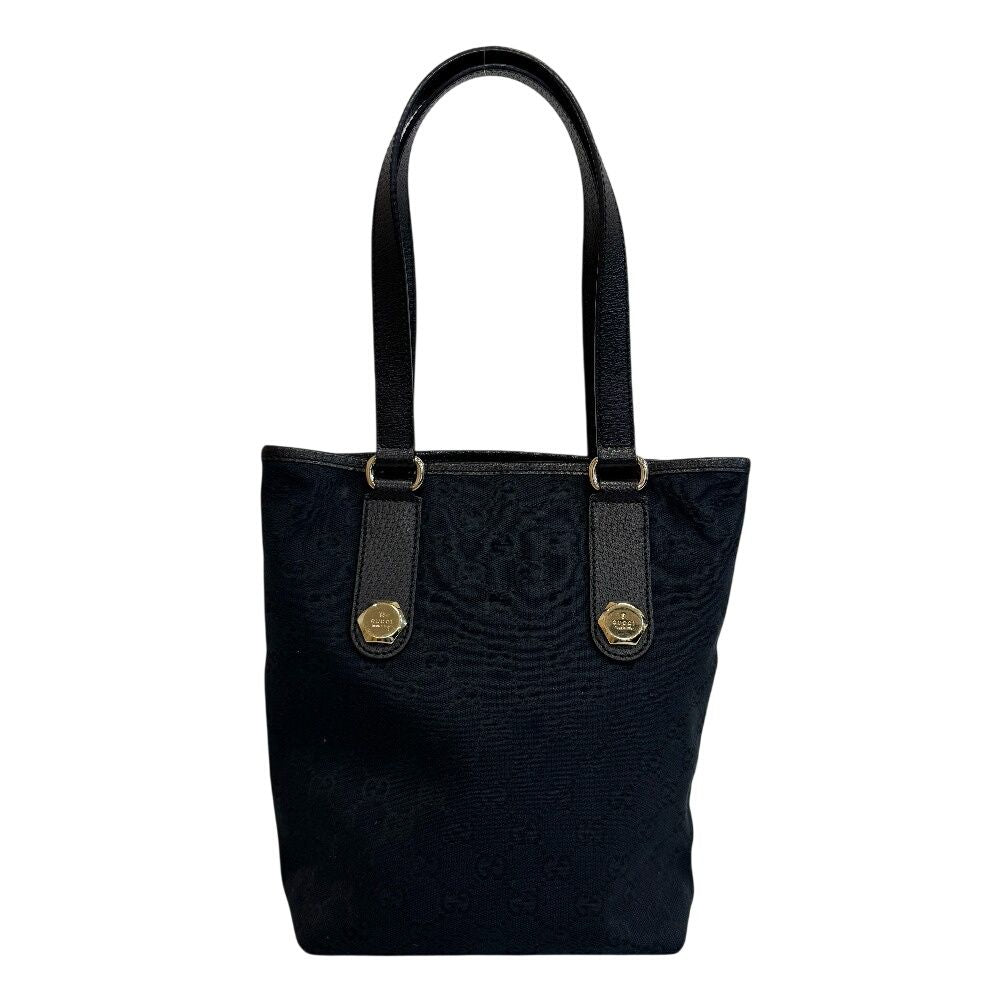 Gucci GG Pattern Hand Canvas Tote Black — view 2