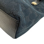 Gucci GG Pattern Hand Canvas Tote Black — view 4