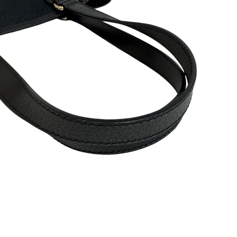 Gucci GG Pattern Hand Canvas Tote Black — view 5