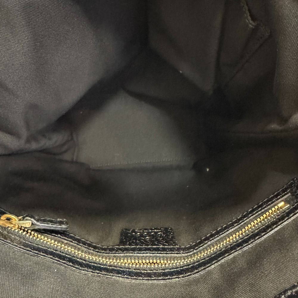Gucci GG Pattern Hand Canvas Tote Black — view 6
