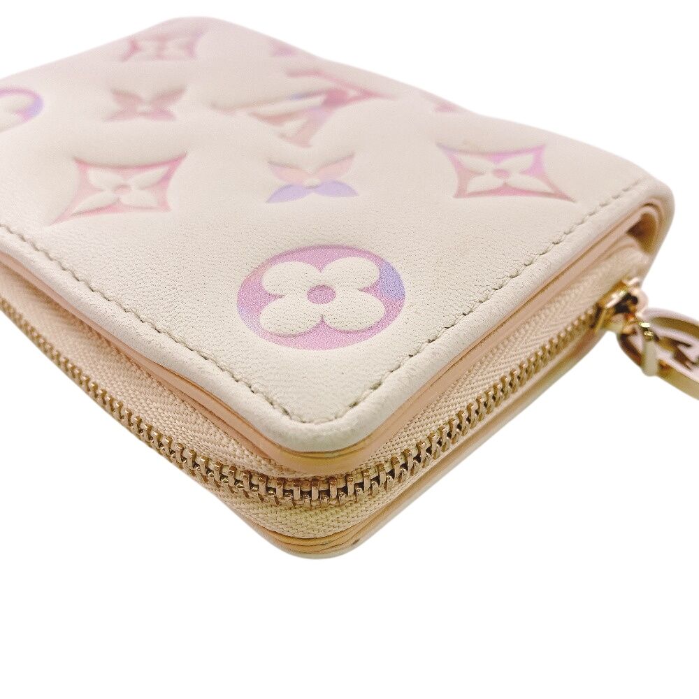 Louis Vuitton Portefeuille Monogram Empreinte Leather Bifold Wallet Pink — view 4