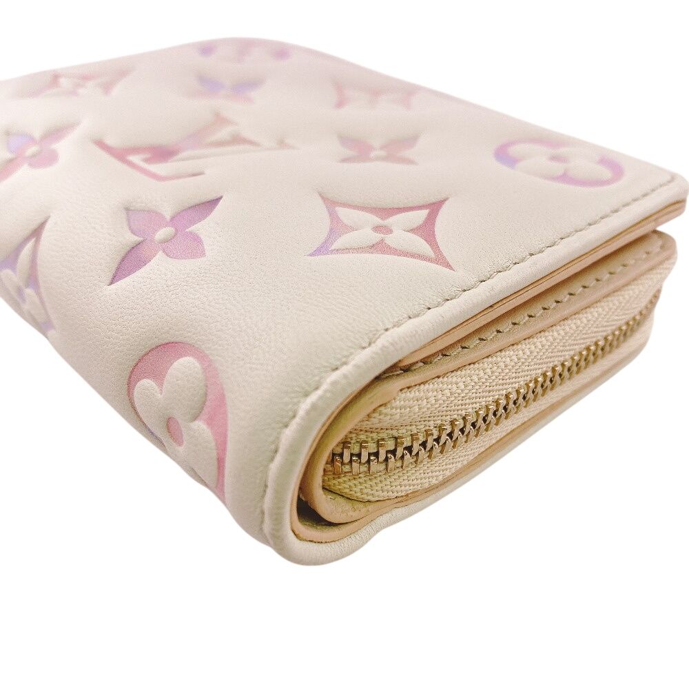Louis Vuitton Portefeuille Monogram Empreinte Leather Bifold Wallet Pink — view 6