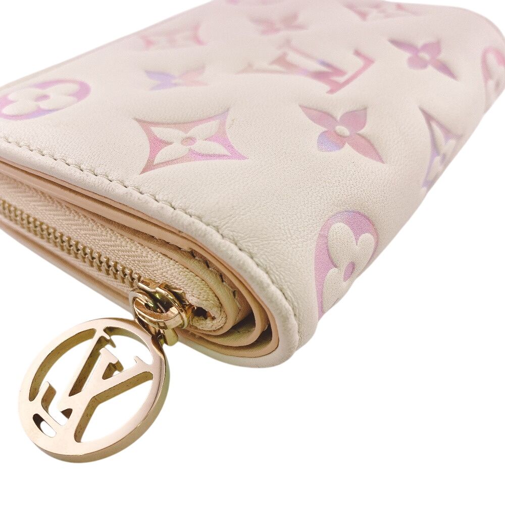 Louis Vuitton Portefeuille Monogram Empreinte Leather Bifold Wallet Pink — view 3