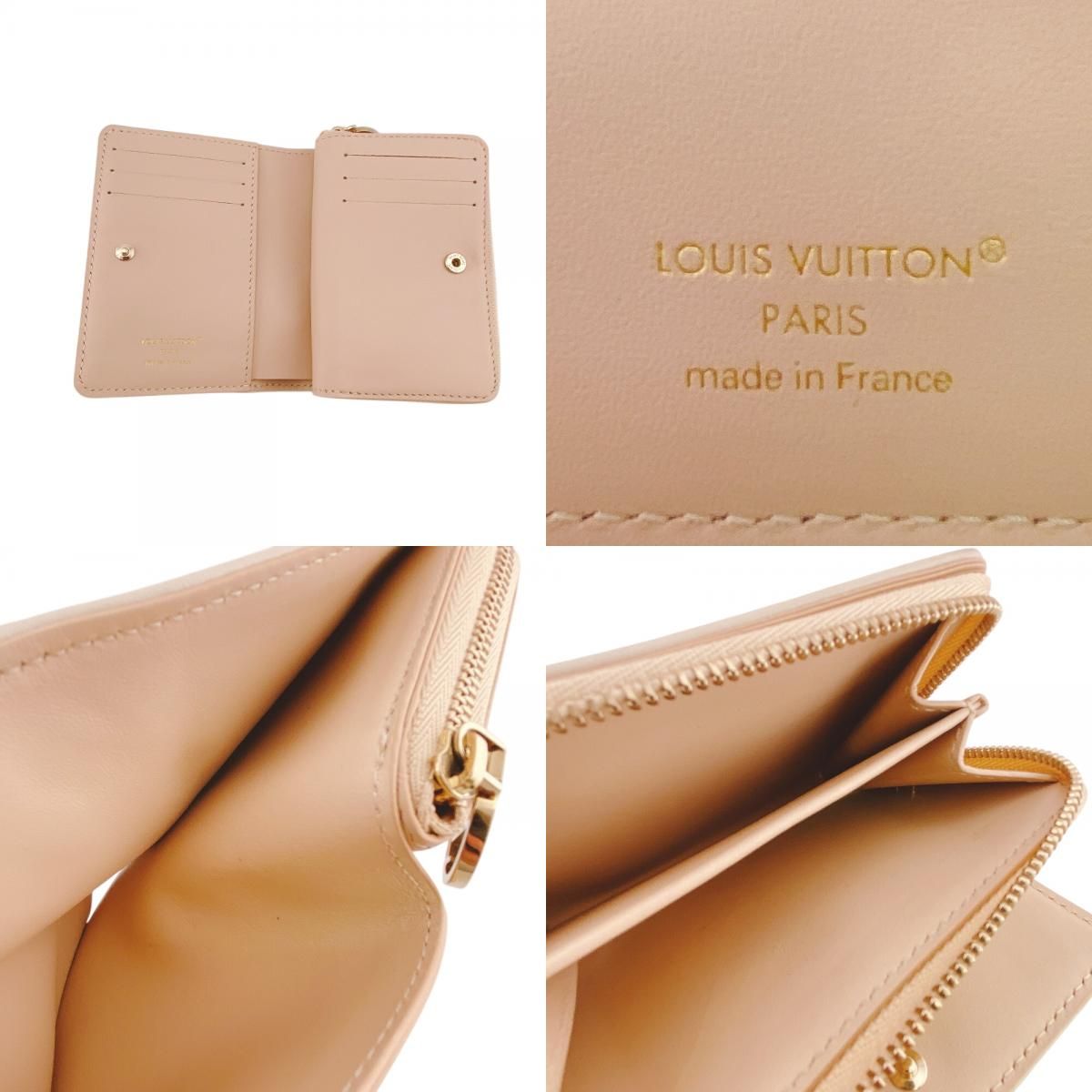 Louis Vuitton Portefeuille Monogram Empreinte Leather Bifold Wallet Pink — view 8