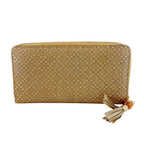 Gucci Bamboo Tassel Diamante Leather Wallet Gold — view 2