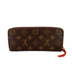 Louis Vuitton Zip Around Portefeuille Clemence Monogram Leather Wallet Brown — view 2