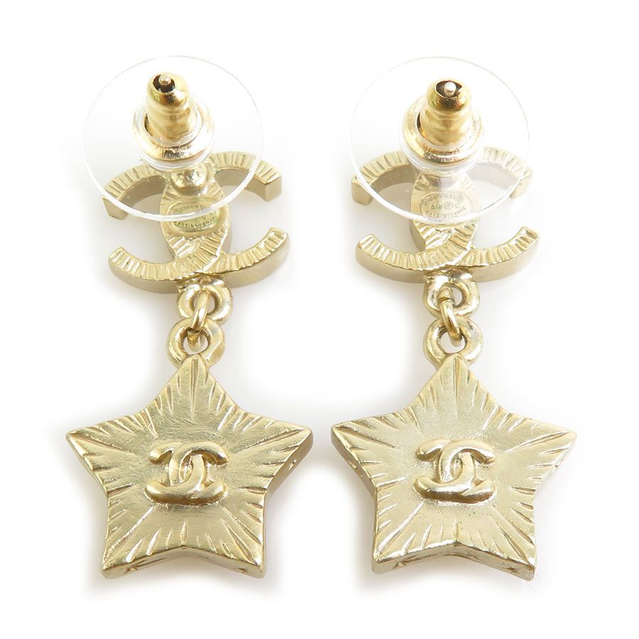 Chanel Earrings CC Logo Star — view 5
