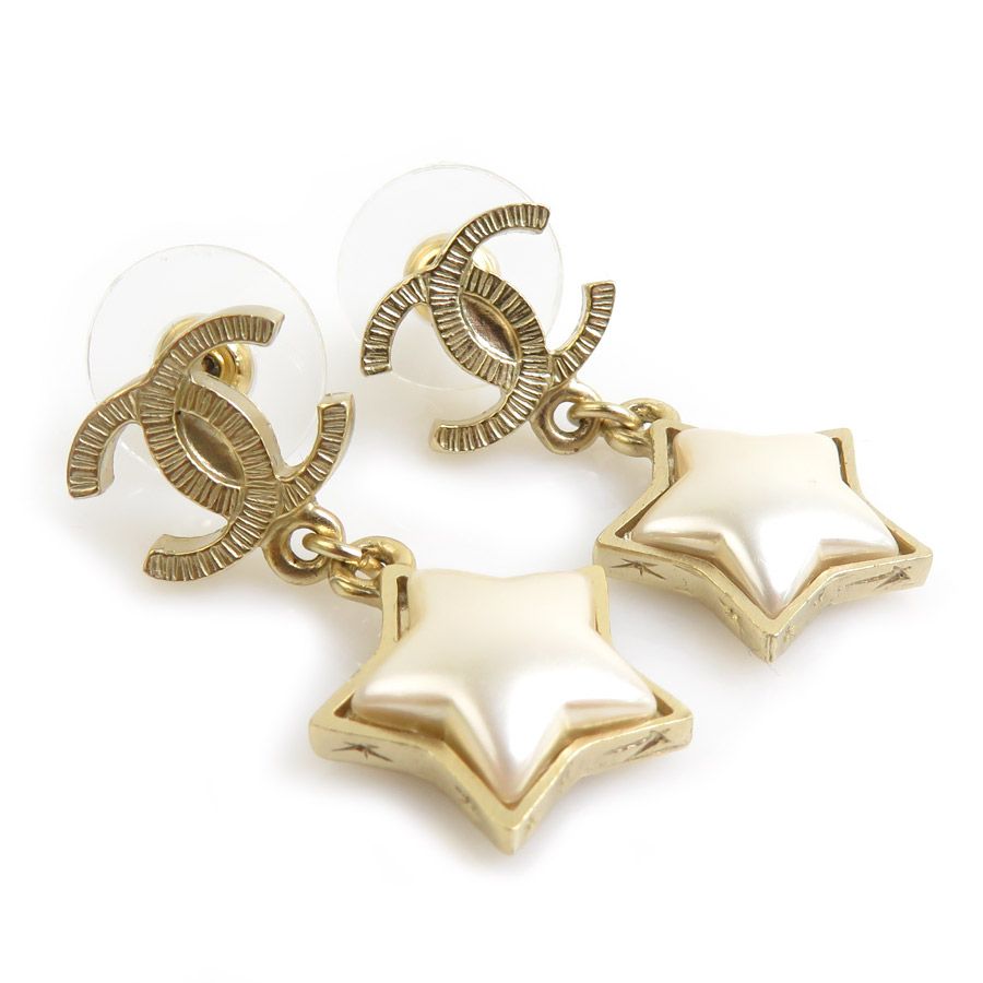 Chanel Earrings CC Logo Star — view 2