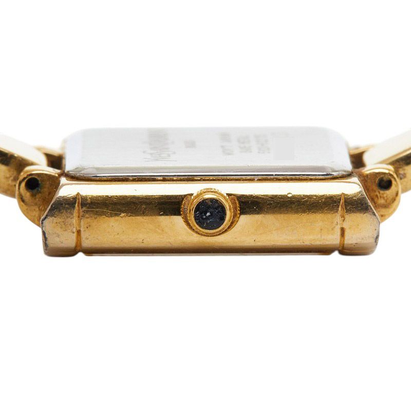 Saint Laurent Bangle Watch Shell Dial Plated Bracelet — view 5