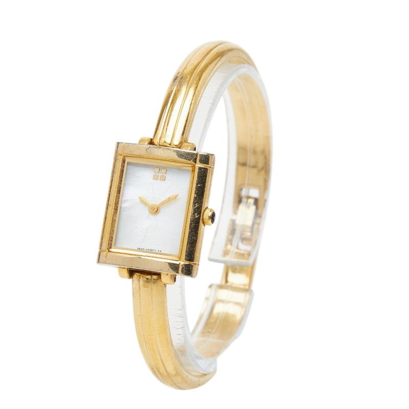 Saint Laurent Bangle Watch Shell Dial Plated Bracelet — view 2