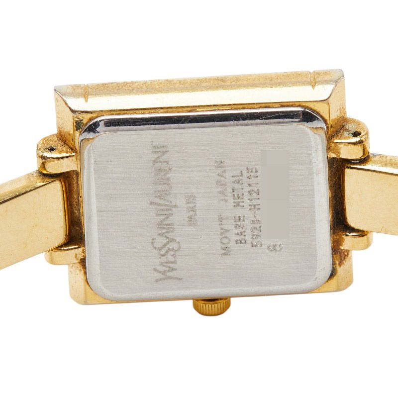 Saint Laurent Bangle Watch Shell Dial Plated Bracelet — view 4