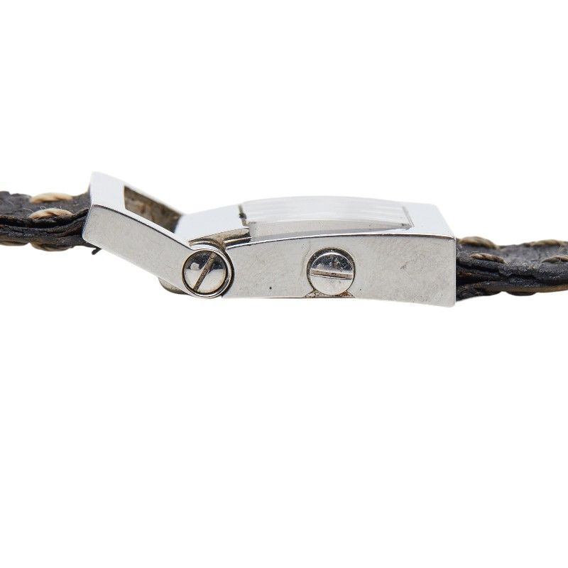 Fendi Orologi Stainless Steel Leather Belt — view 5