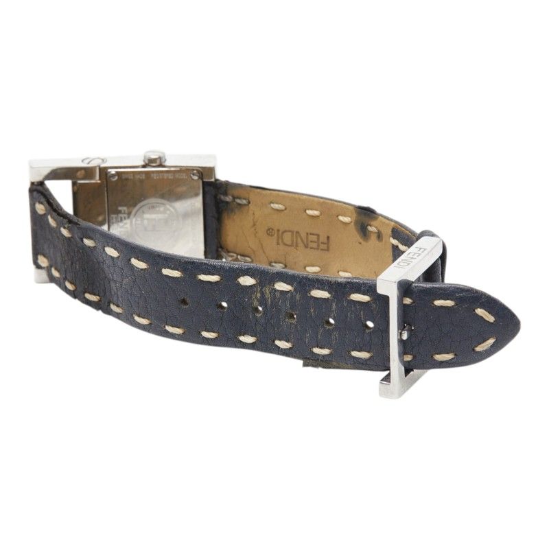 Fendi Orologi Stainless Steel Leather Belt — view 3