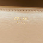 Celine Triomphe Small Flap Wallet Beige Leather — view 9