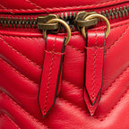 Gucci GG Marmont Backpack Vanity Red Leather — view 5