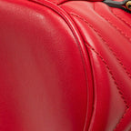 Gucci GG Marmont Backpack Vanity Red Leather — view 7