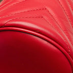 Gucci GG Marmont Backpack Vanity Red Leather — view 6