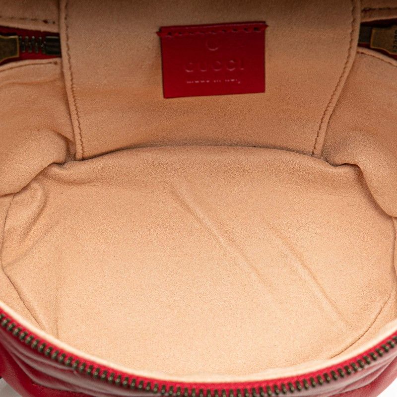 Gucci GG Marmont Backpack Vanity Red Leather — view 8