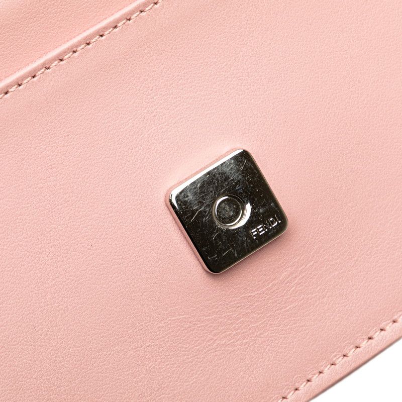 Fendi Hypnotize Chain Shoulder Bag Wallet Pink Multicolor Leather — view 4
