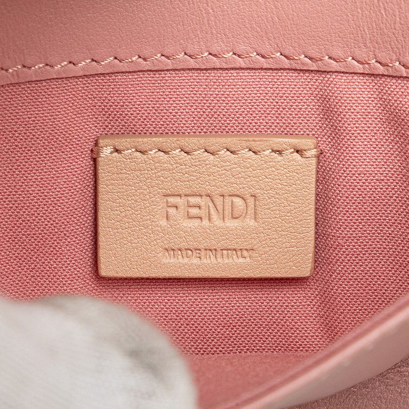 Fendi Hypnotize Chain Shoulder Bag Wallet Pink Multicolor Leather — view 7
