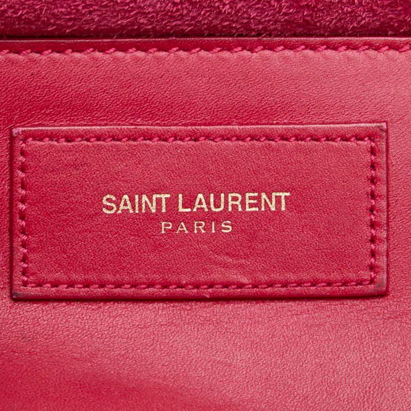 Saint Laurent Classic Lou Crossbody Shoulder Bag Pink Leather — view 7