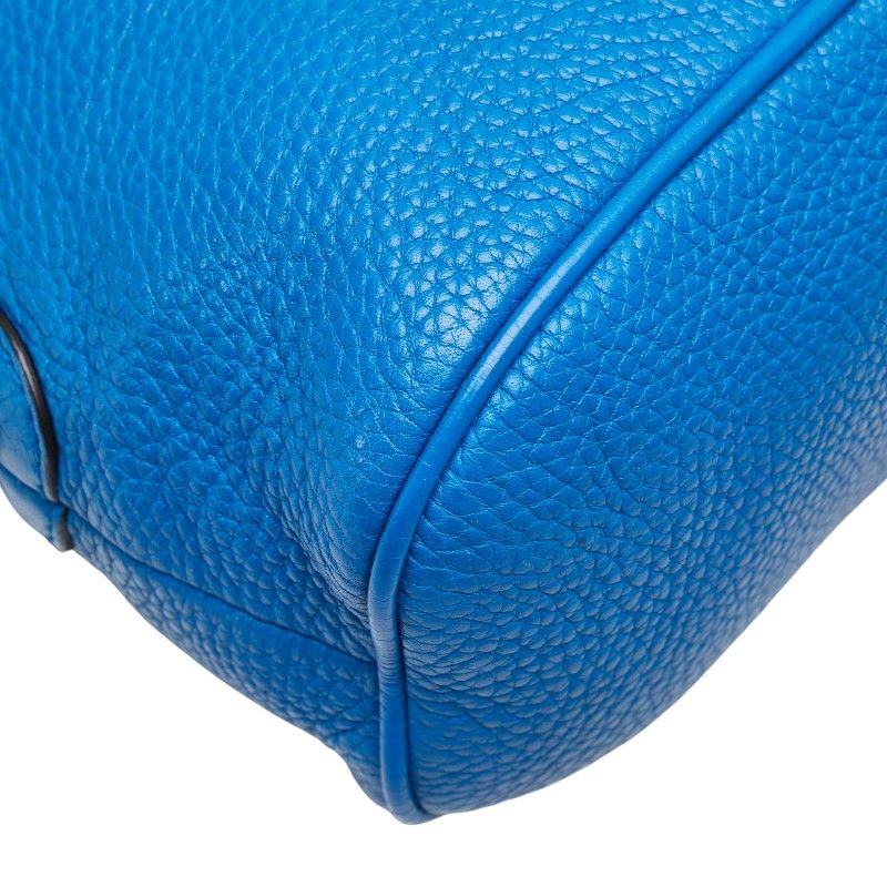 Gucci 2-Way Shoulder Bag Blue Leather — view 4