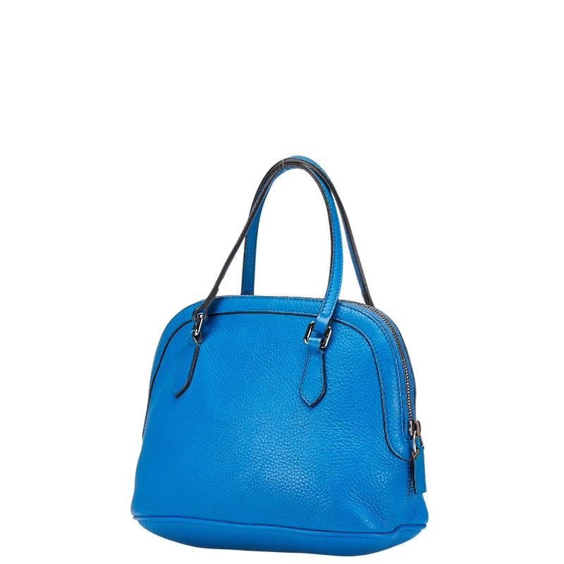 Gucci 2-Way Shoulder Bag Blue Leather — view 2