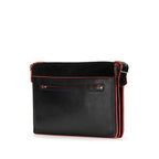 Celine Diamond Clutch Trico Color Shoulder Bag Black Beige Green Leather Calf — view 2