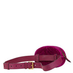Gucci GG Marmont Quilted Belt Bag Purple Velour Leather — view 2