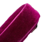 Gucci GG Marmont Quilted Belt Bag Purple Velour Leather — view 4