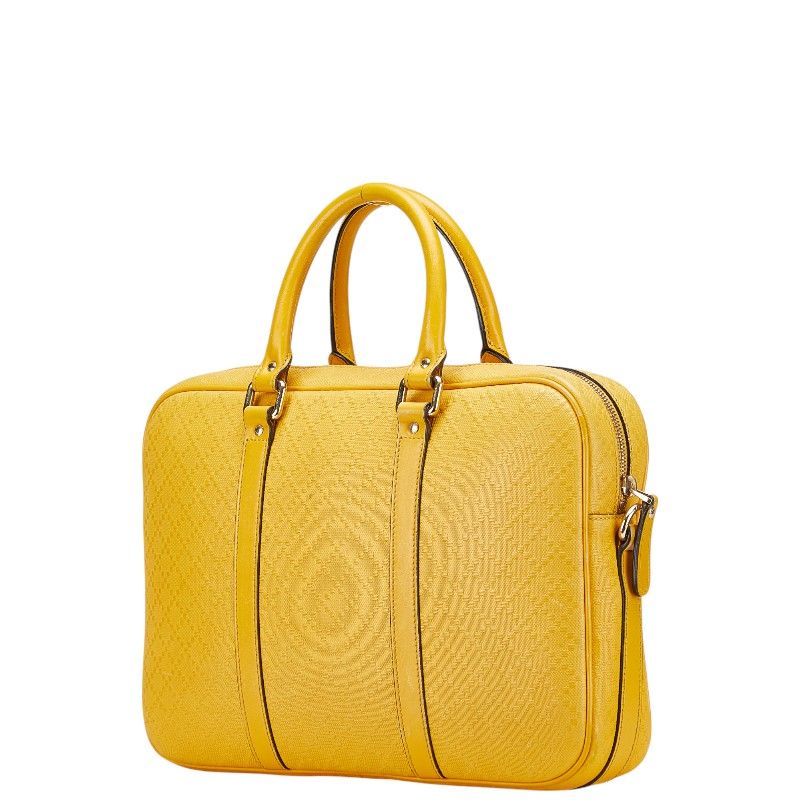 Gucci Diamante Business Shoulder Bag 2-Way Yellow Leather — view 2