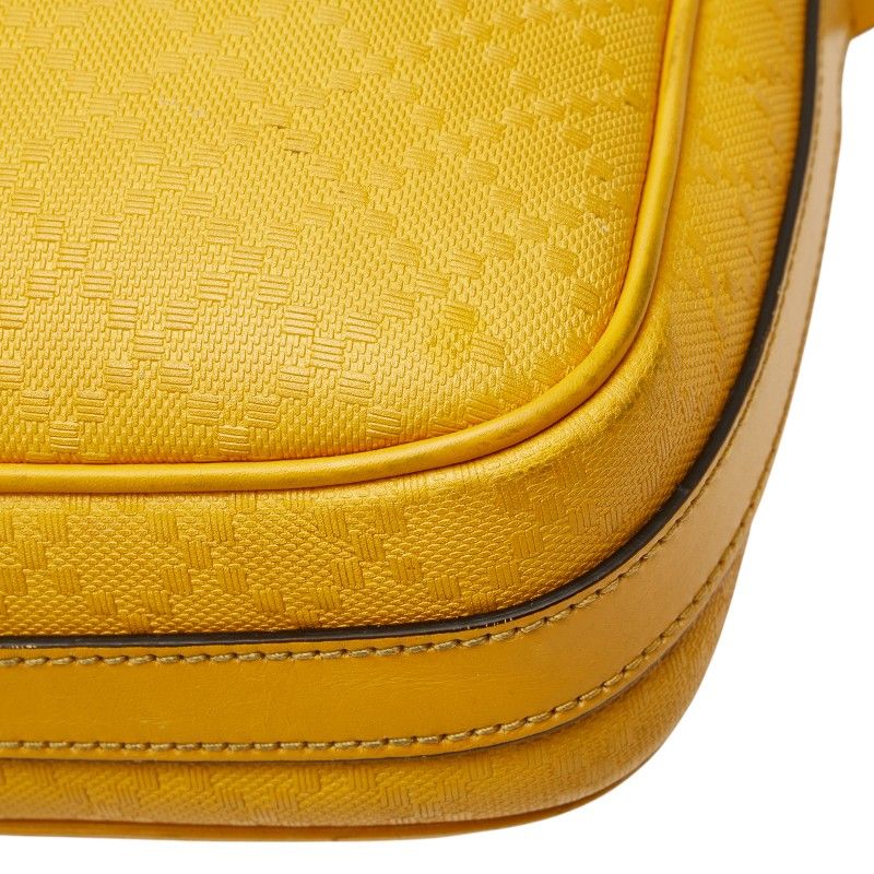 Gucci Diamante Business Shoulder Bag 2-Way Yellow Leather — view 5