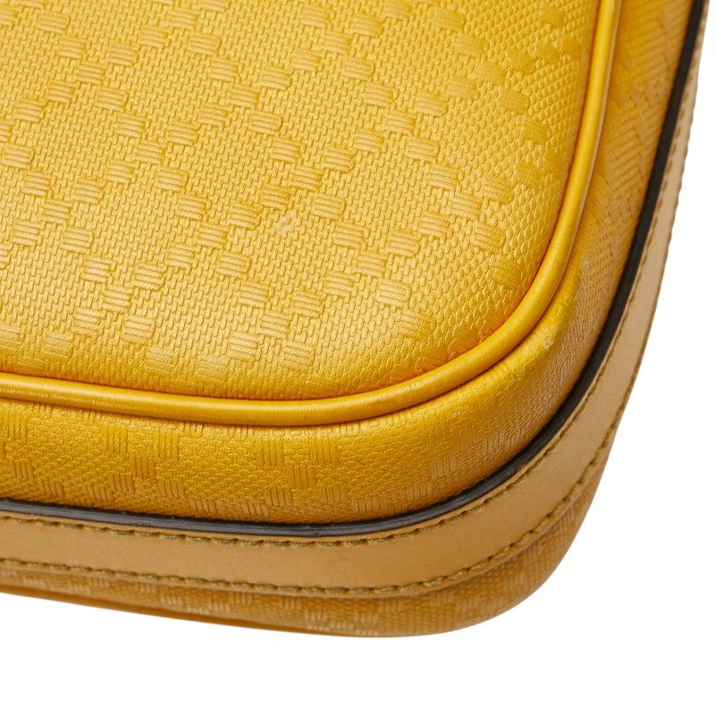 Gucci Diamante Business Shoulder Bag 2-Way Yellow Leather — view 6