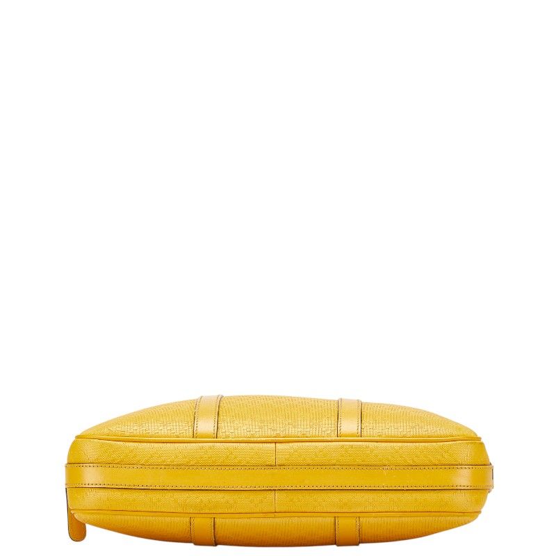 Gucci Diamante Business Shoulder Bag 2-Way Yellow Leather — view 3