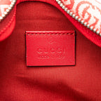 Gucci Children's GG Logo Star Belt Bag Red Canvas Leather — view 9