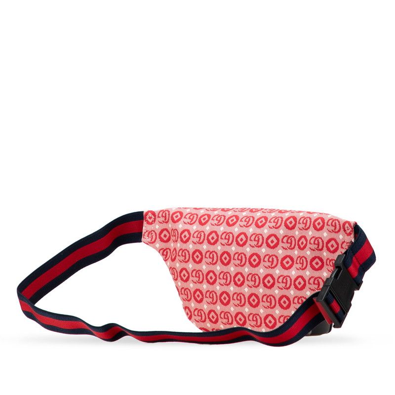 Gucci Children's GG Logo Star Belt Bag Red Canvas Leather — view 2