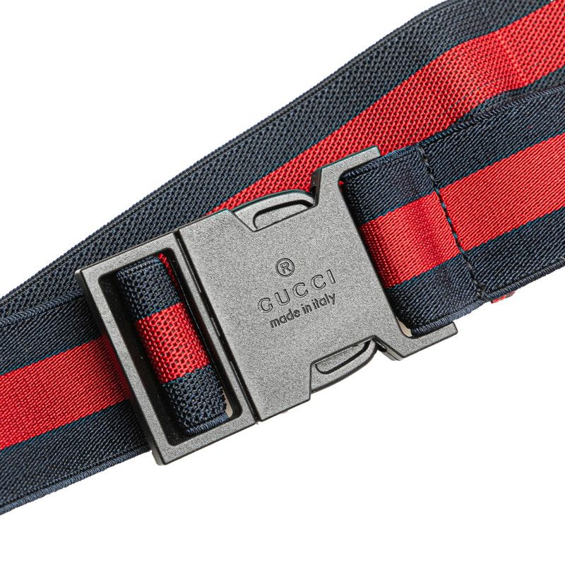 Gucci Children's GG Logo Star Belt Bag Red Canvas Leather — view 6