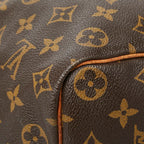 Louis Vuitton Monogram Speedy 35 Boston Bag Brown Leather — view 7