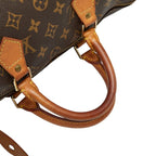 Louis Vuitton Monogram Speedy 35 Boston Bag Brown Leather — view 8