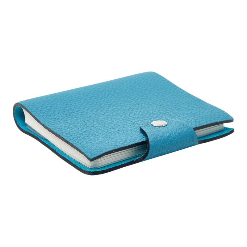 Hermes Ulysse PM Notebook Cover System with Refill Blue Jean Silver Togo Agenda — view 4